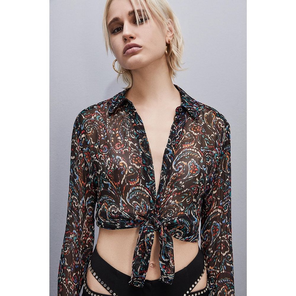 Multicolor Viscose Blouse