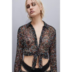 Multicolor Viscose Blouse