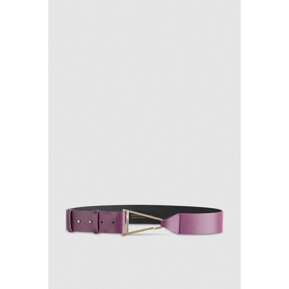 Purple Calfskin Regular Belt