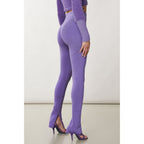 Purple Lyocell Skinny Pants