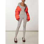 Bicolor Polyamide Athletic Pants