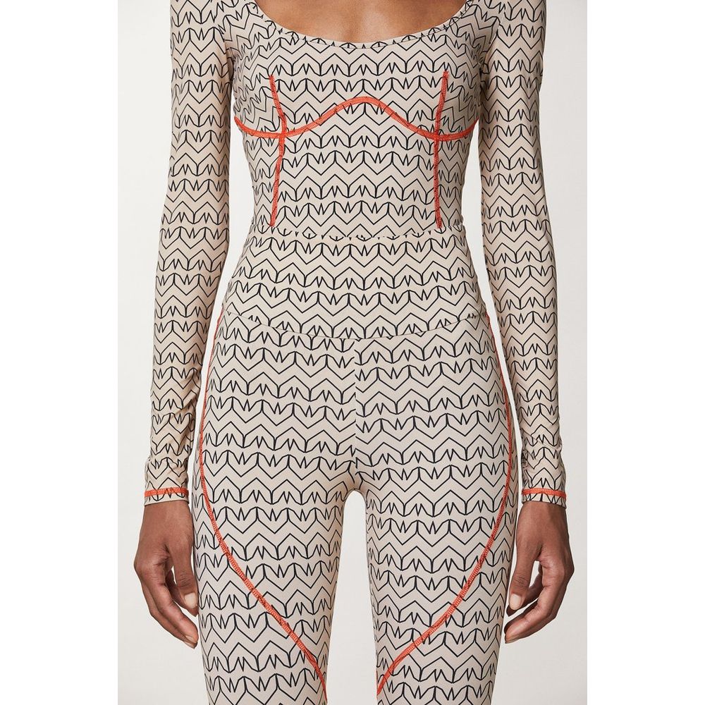 Bicolor Polyamide Athletic Pants