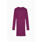 Purple Viscose Casual Dress