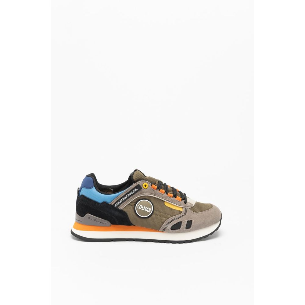 Multicolor Leather Athletic Sneakers