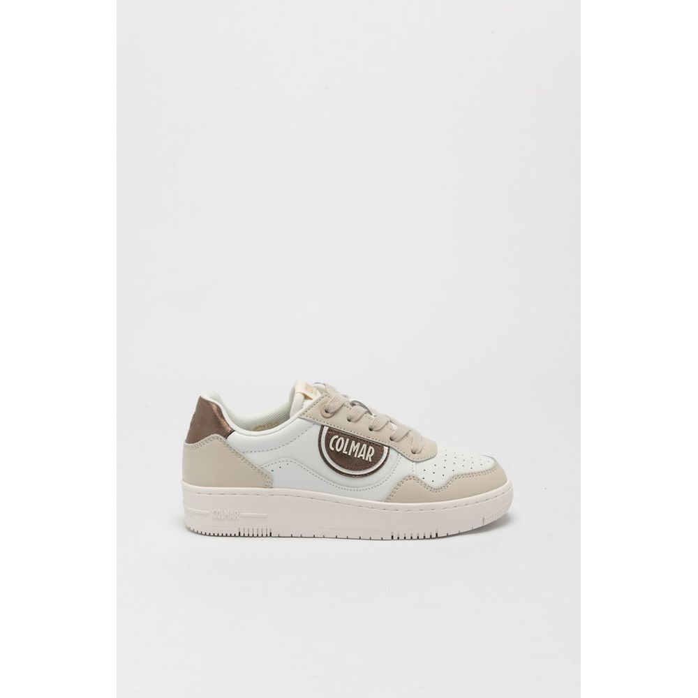 Bicolor Leather Low Top Sneakers