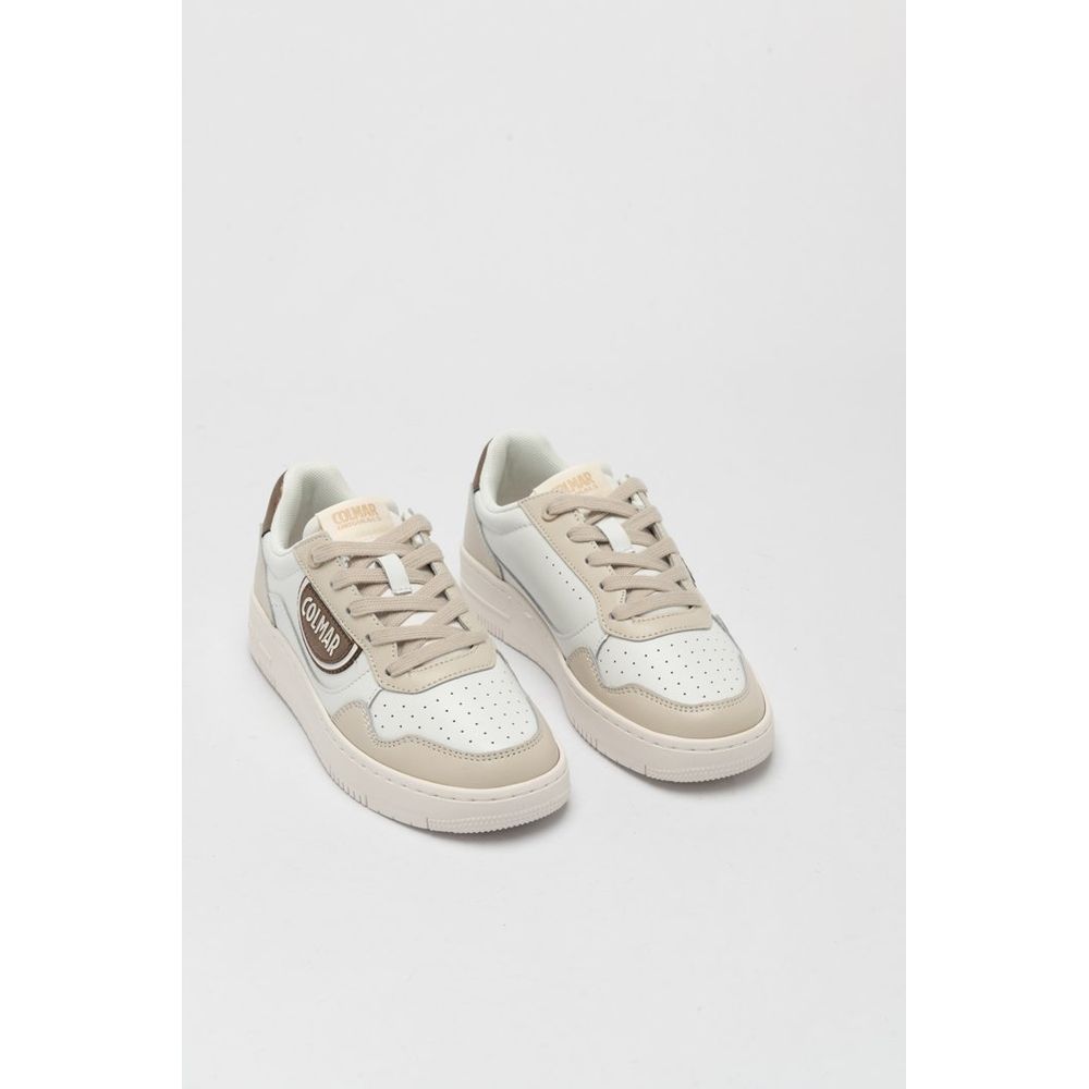 Bicolor Leather Low Top Sneakers