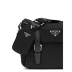 Black Polyamide Shoulder Bag