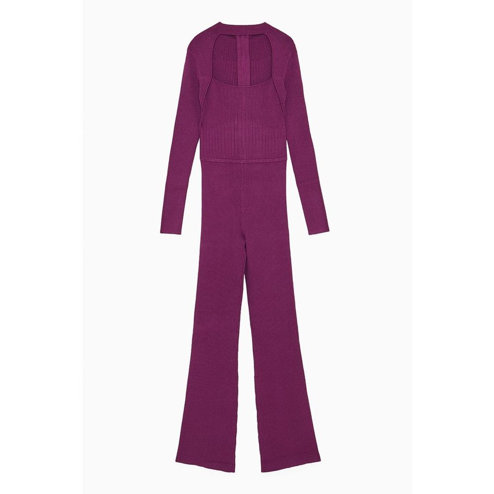 Purple Viscose Jumpsuit