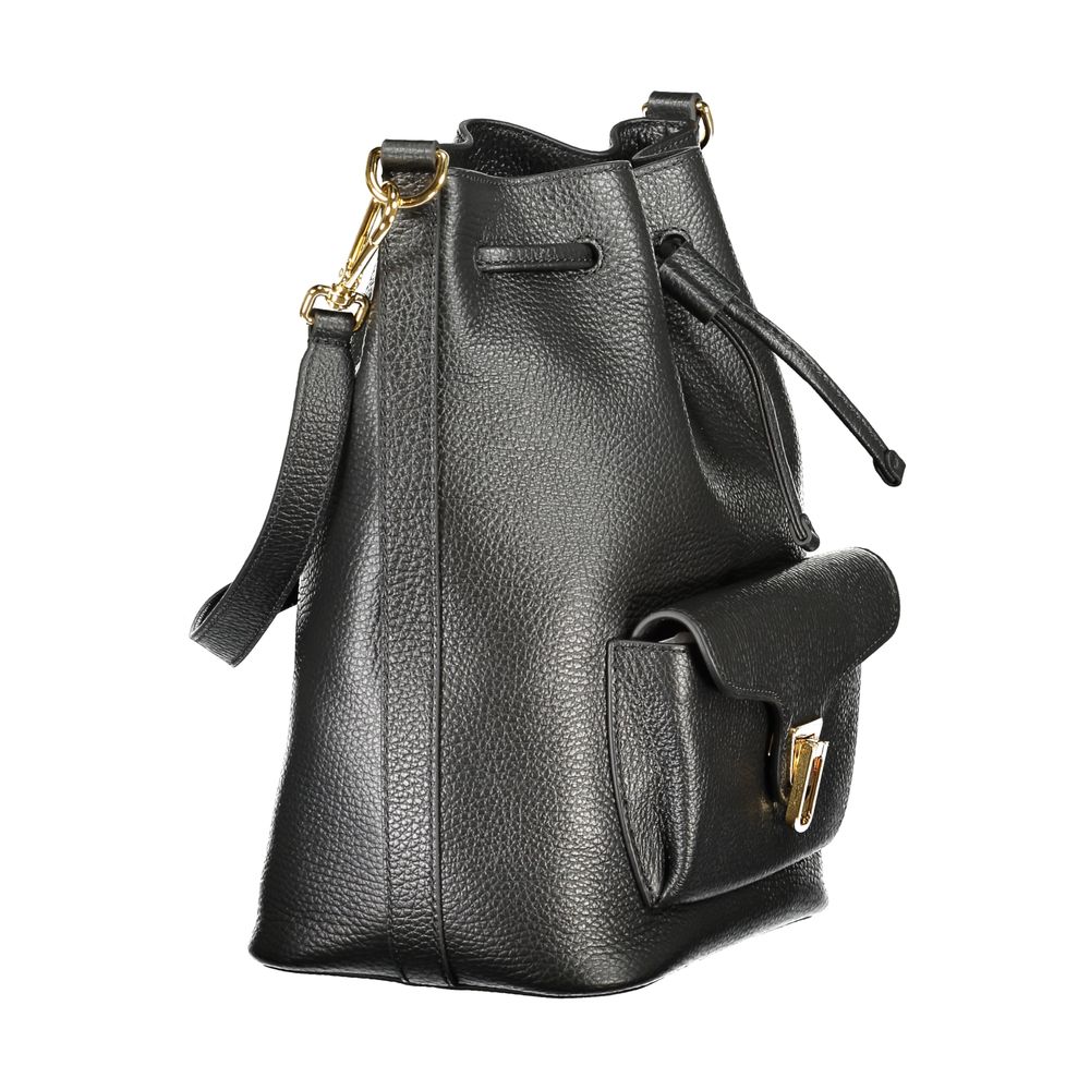 Black Leather Women Handbag