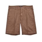 Brown Linen Knee Length