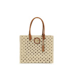 Beige Cotton Handbag