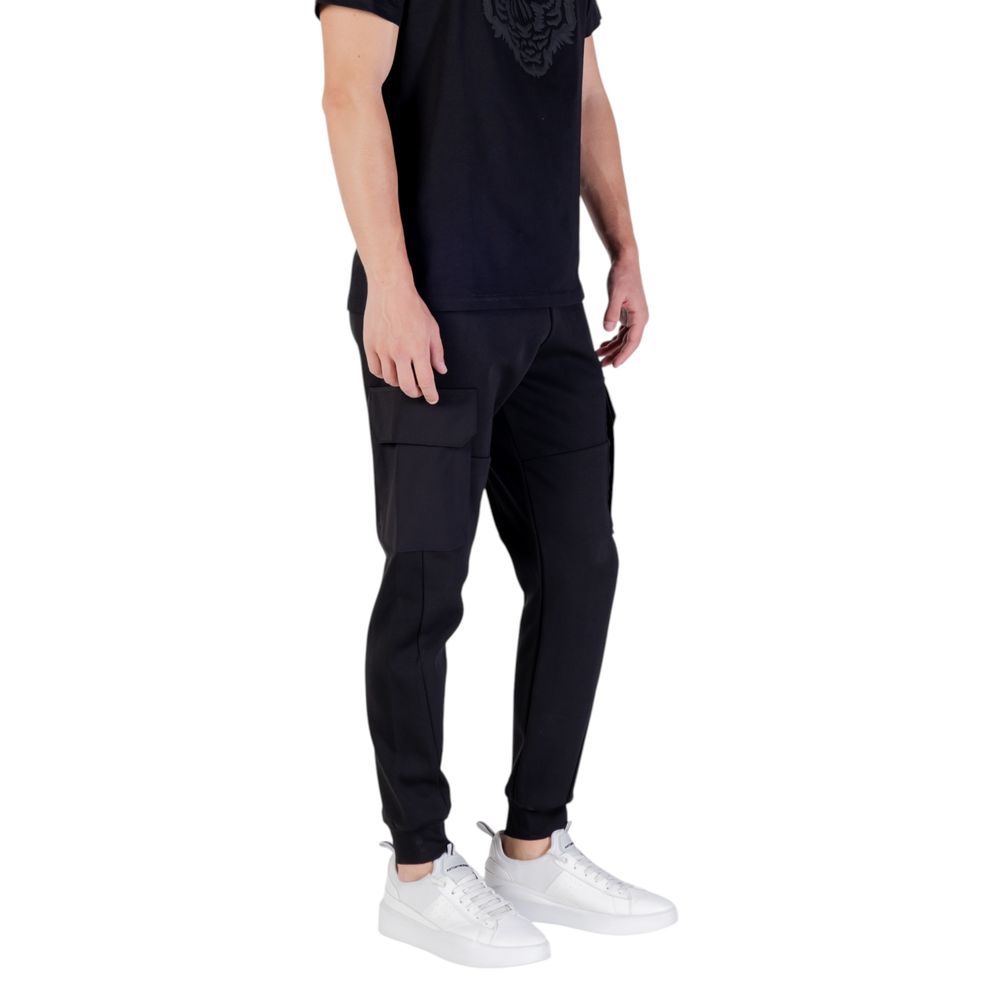 Black Cotton Joggers (Workout Pants)