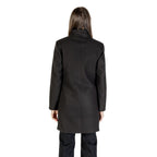 Black Polyester Coat
