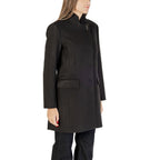 Black Polyester Coat
