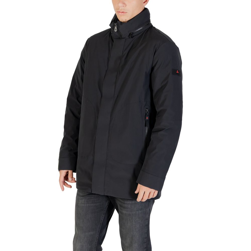Black Polyester Parka