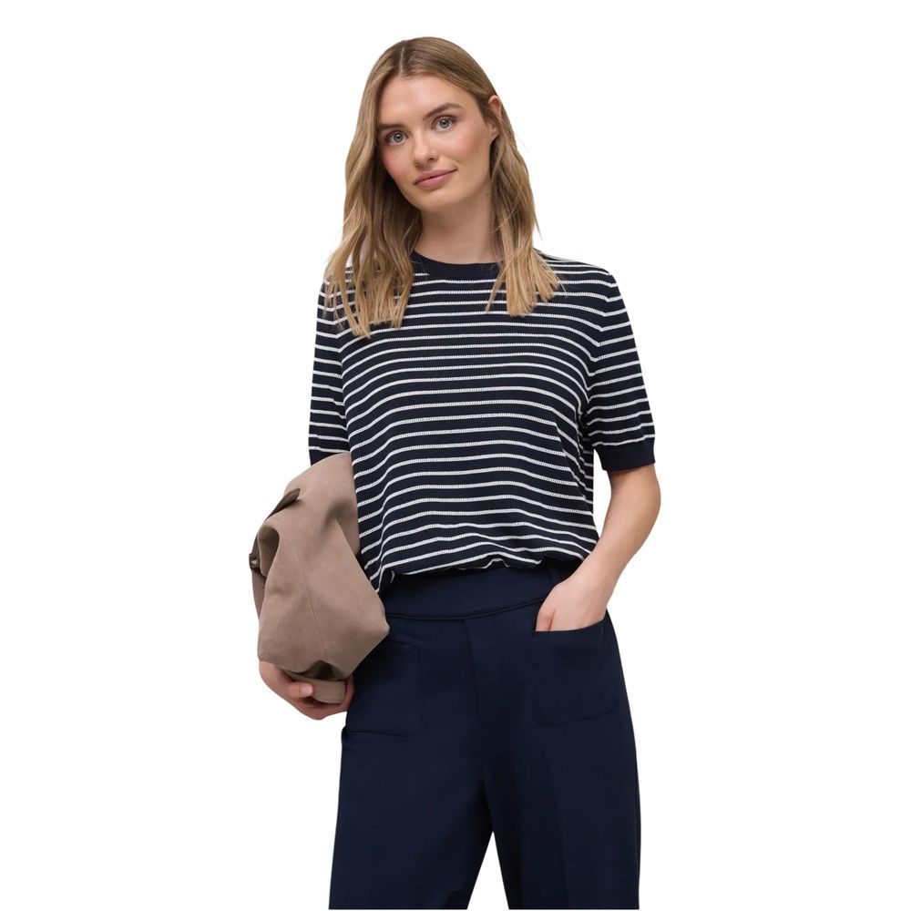 Blue Viscose T-Shirt