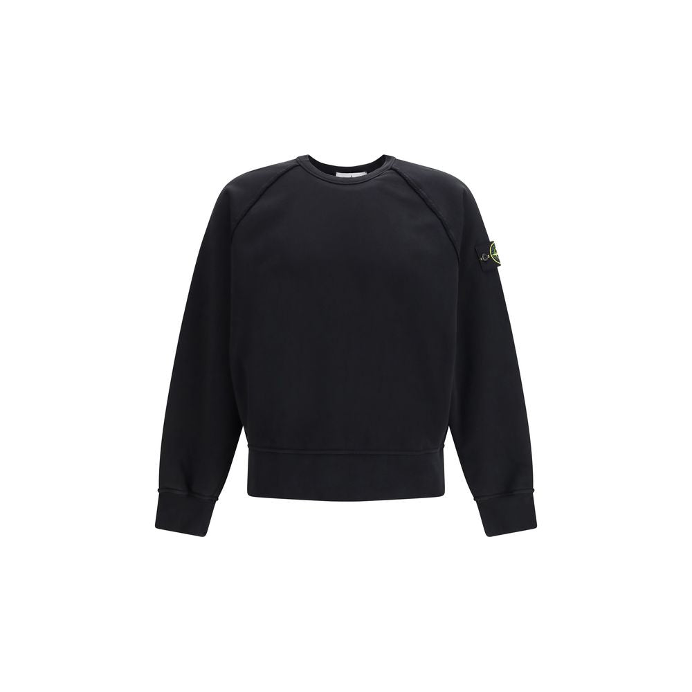 Black Cotton Sweatshirt