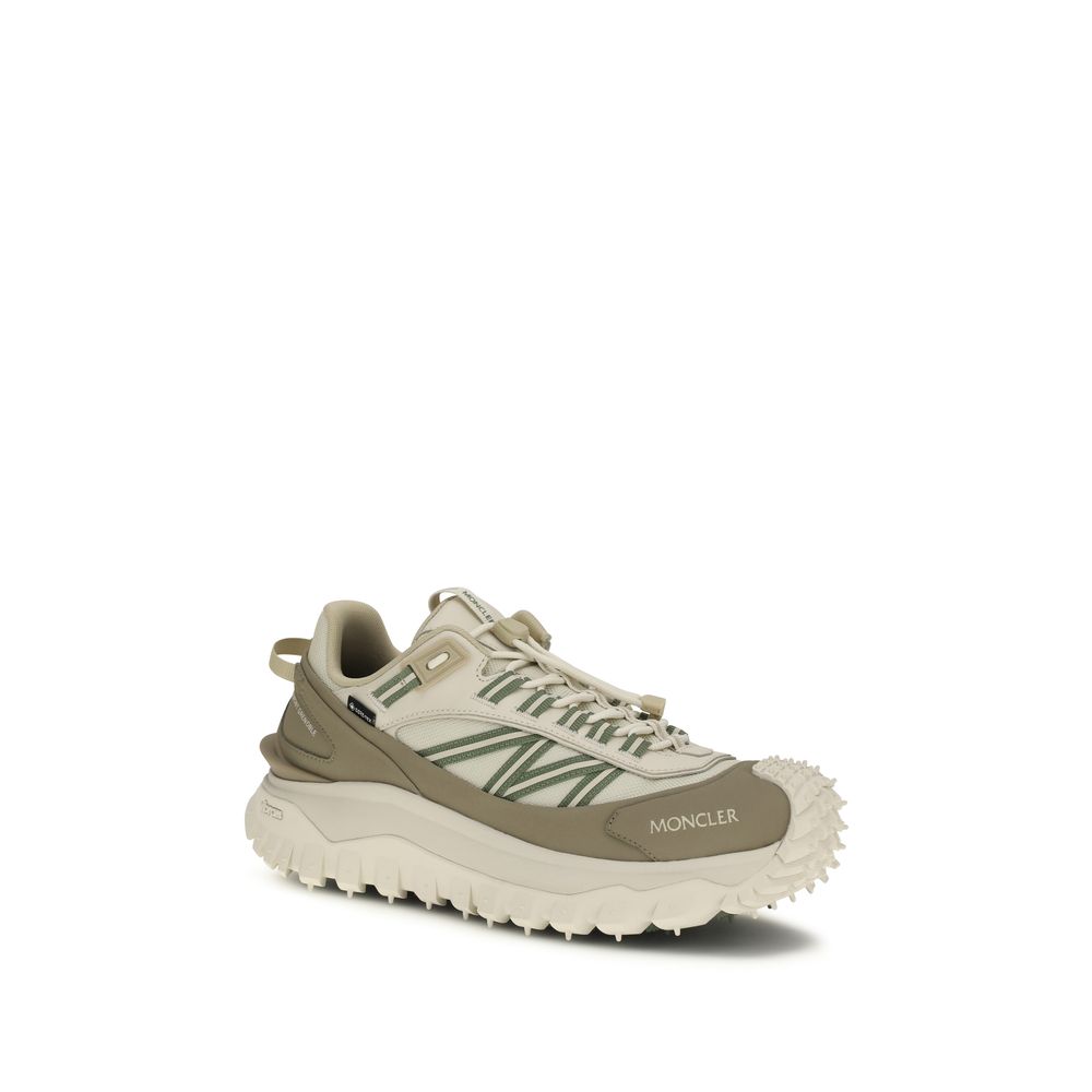 Beige Polyamide Athletic Sneakers