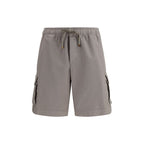 Beige Cotton Bermuda Shorts