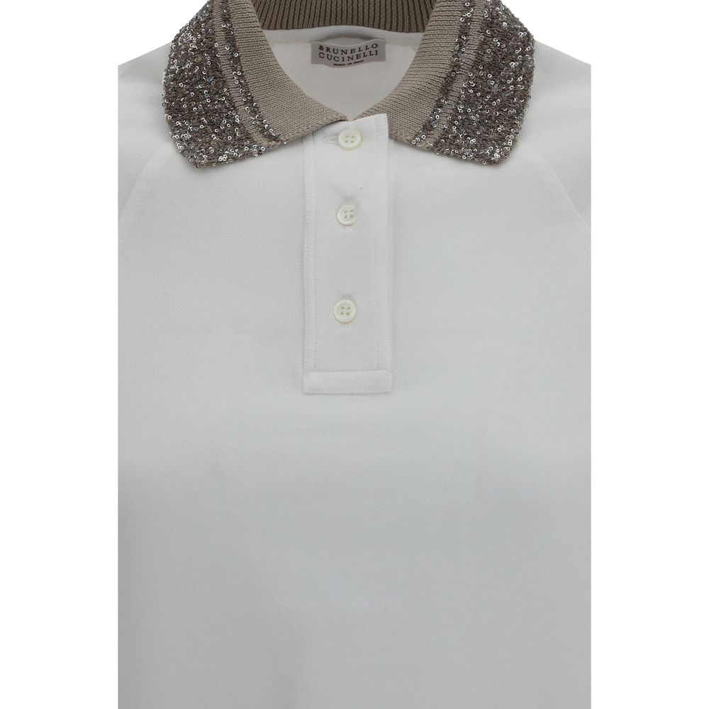 White Cotton Polo Shirt