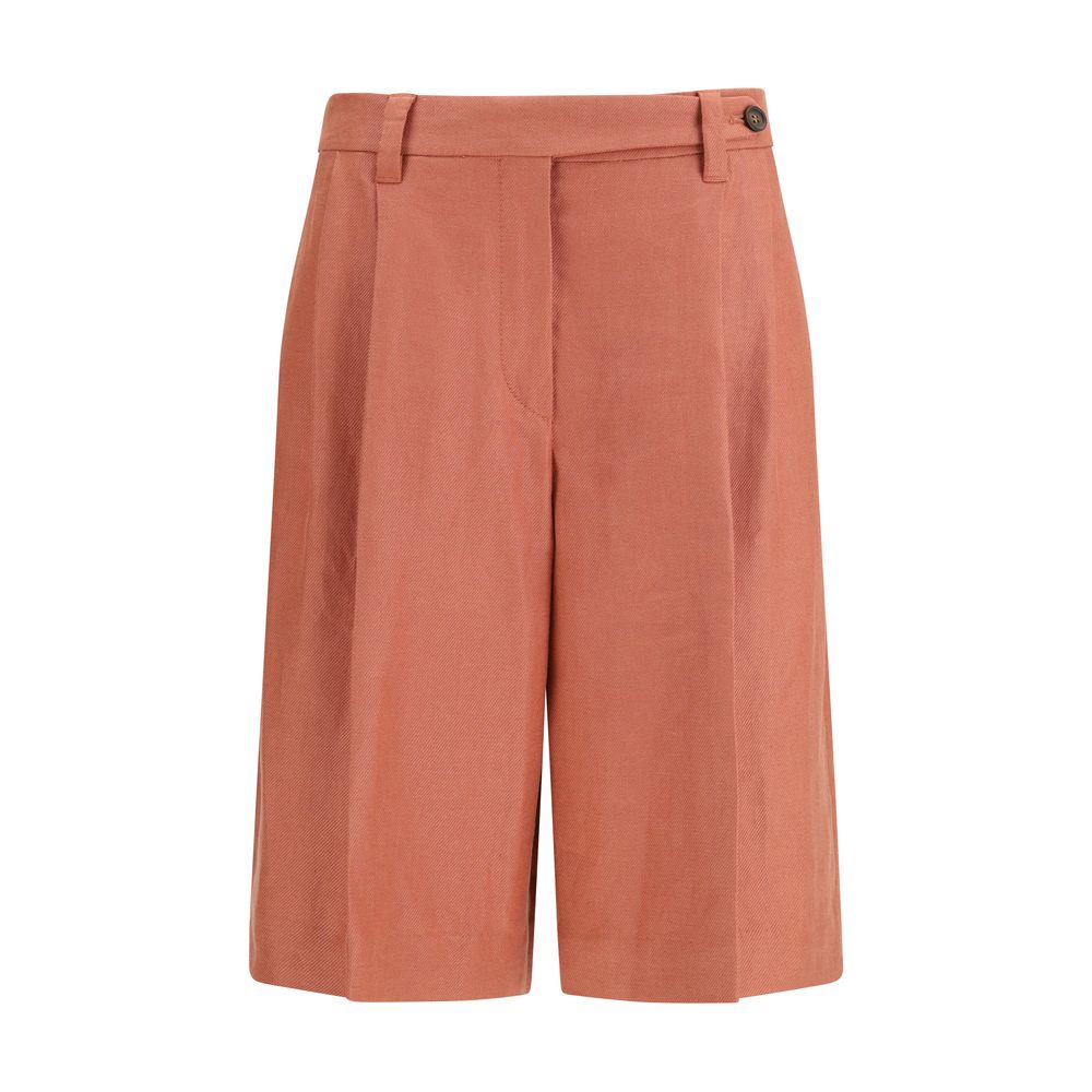 Multicolor Viscose Bermuda Shorts
