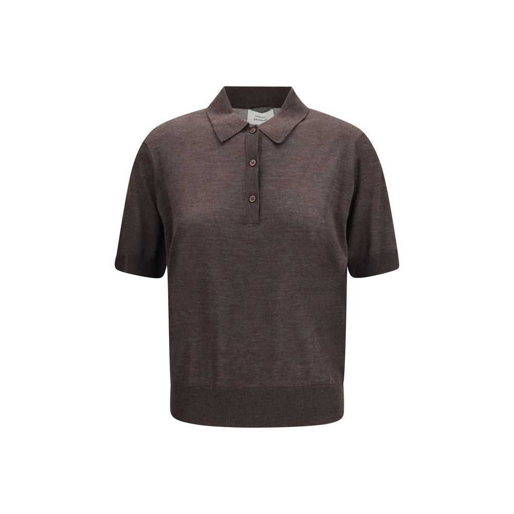 Brown Cashmere Polo Shirt
