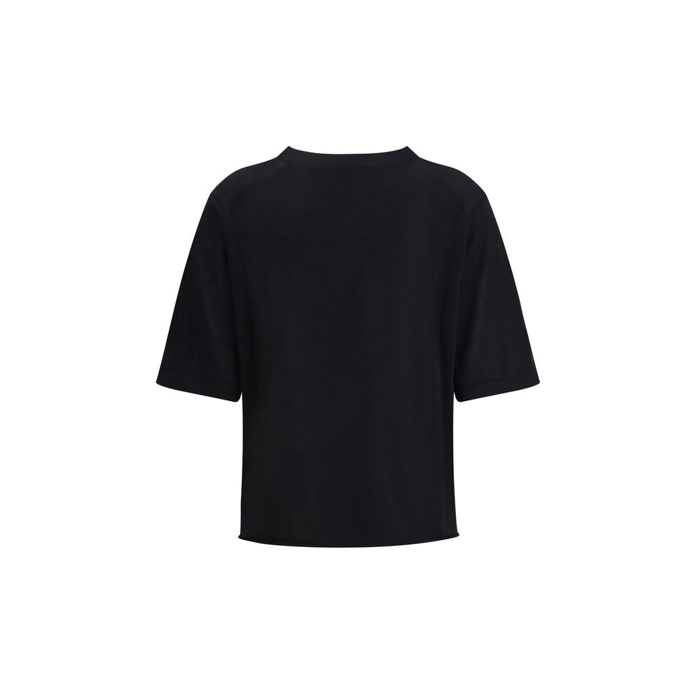 Black Cashmere T-Shirt