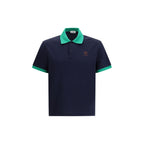 Blue Cotton Polo Shirt