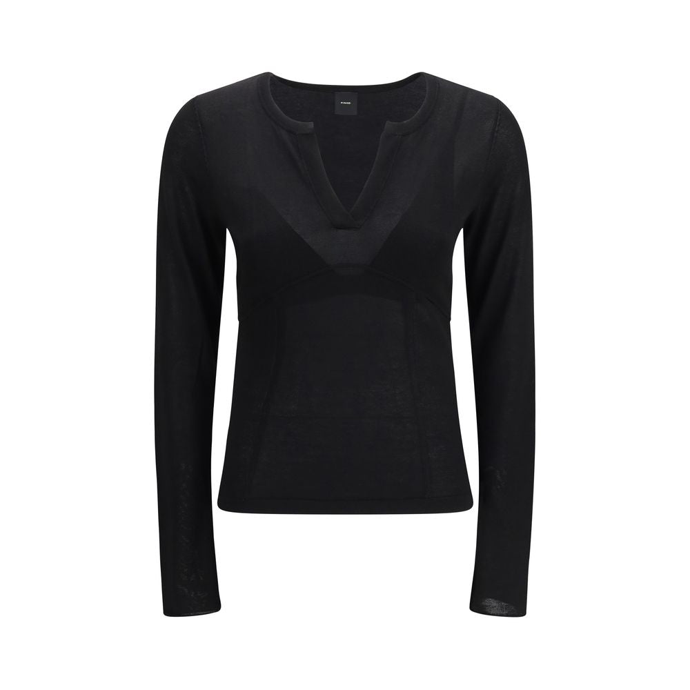 Black Viscose Sweatshirt