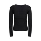 Black Viscose Sweatshirt