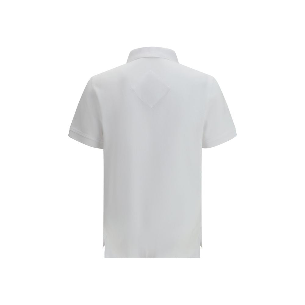 White Cotton Polo Shirt