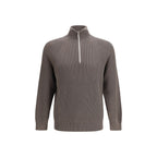 Brown Cotton Sweatshirt