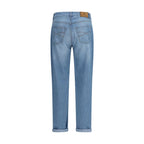 Blue Cotton Relaxed Fit Jeans