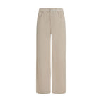 Beige Cotton Jeans Denim