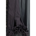 Multicolor Silk Midi Skirt