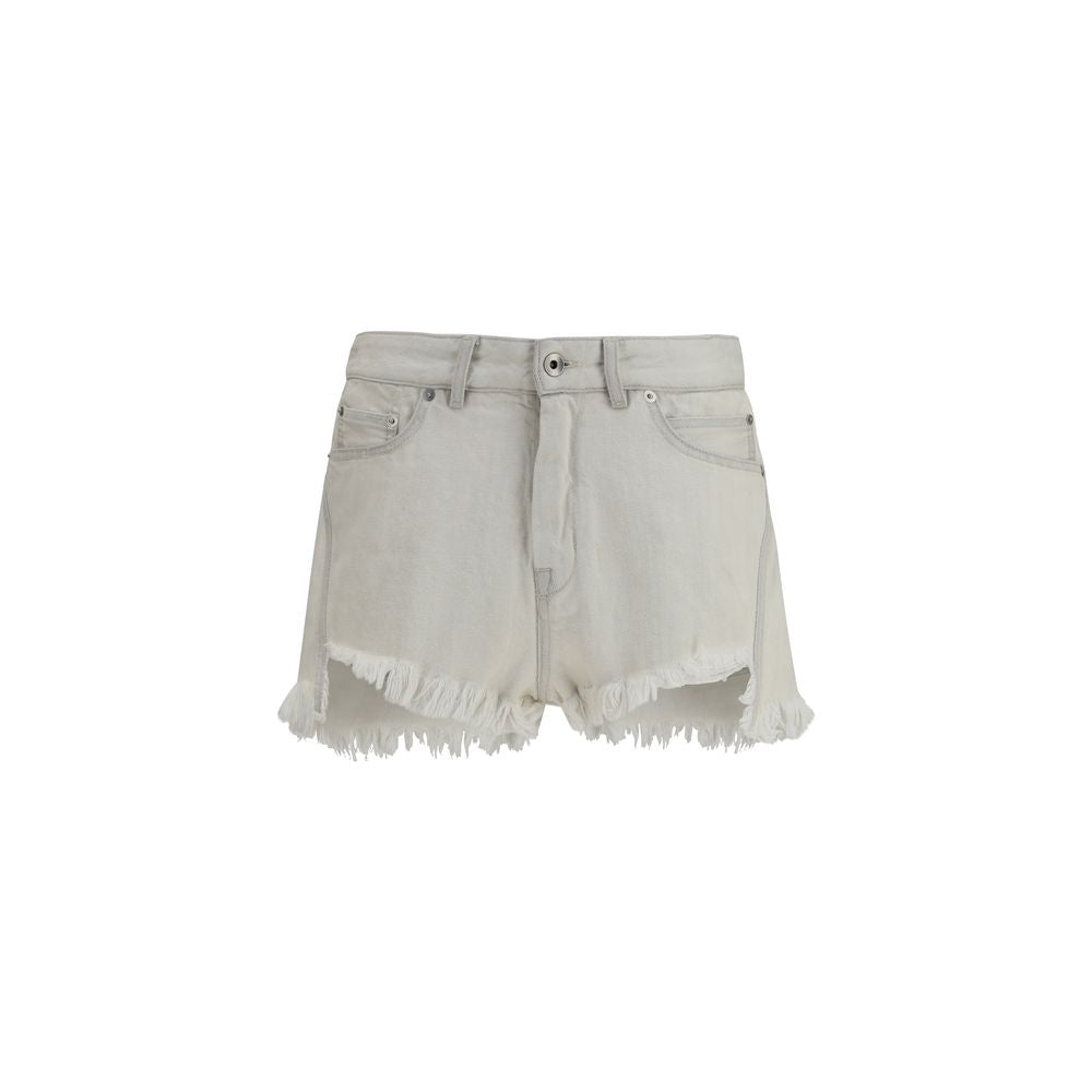 Beige Cotton Bermuda Shorts