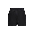 Black Cotton Bermuda Shorts