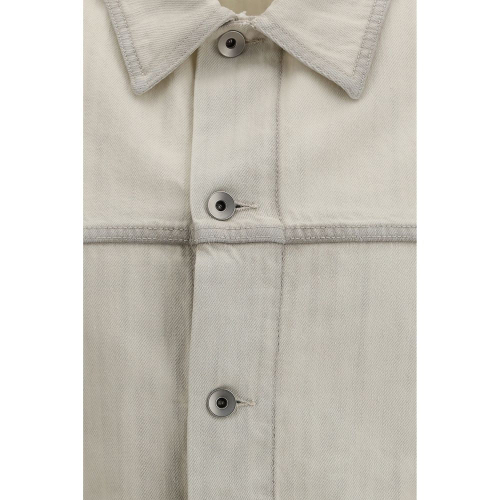 White Cotton Denim Jacket