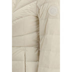 Beige Nylon Full-Length Jacket