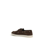 Brown Calf Leather Bos Taurus Slip-On Loafers