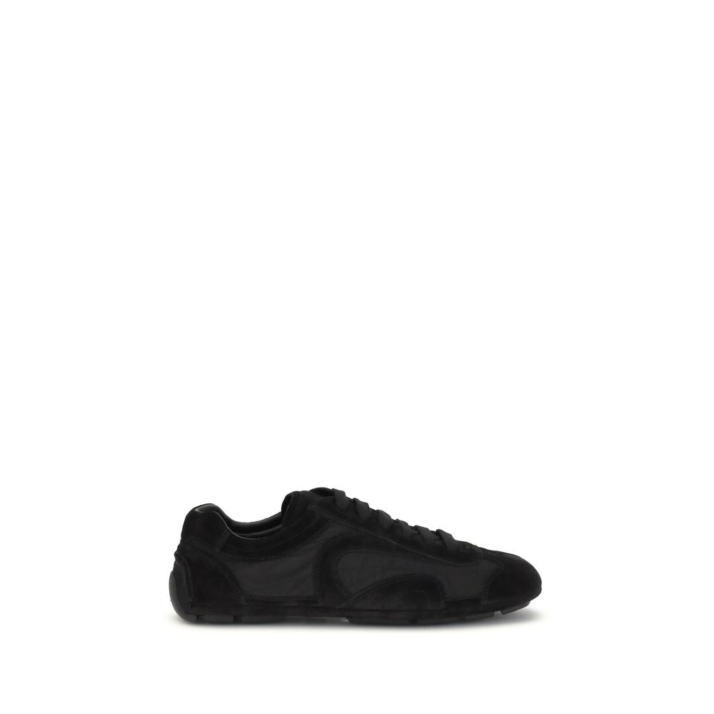 Black Calf Leather Bos Taurus Athletic Sneakers