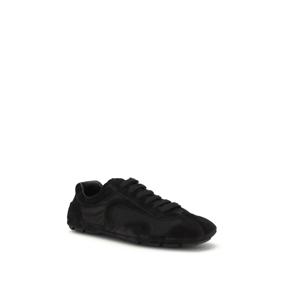 Black Calf Leather Bos Taurus Athletic Sneakers