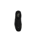 Black Calf Leather Bos Taurus Athletic Sneakers
