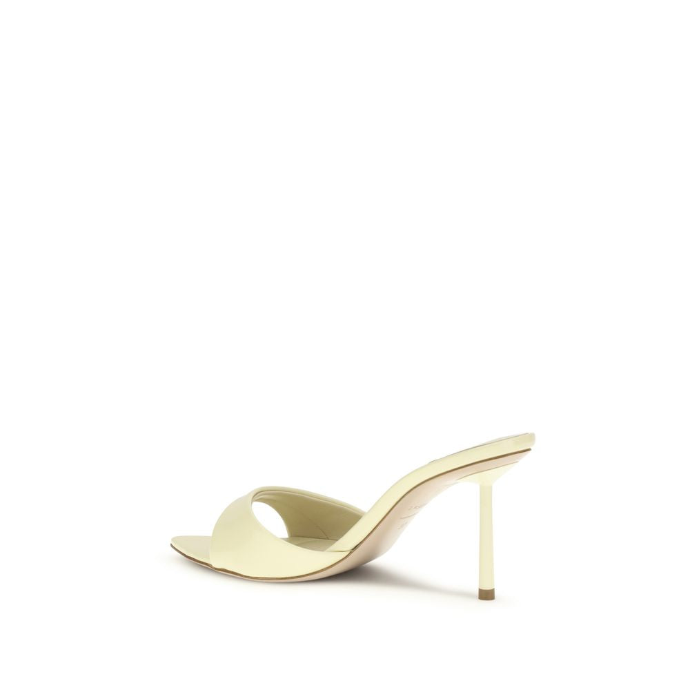 Bicolor Calf Leather Bos Taurus Stiletto Heel Sandals