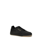 Black Calf Leather Bos Taurus Low Top Sneakers