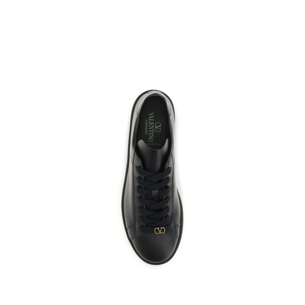 Black Calf Leather Bos Taurus Sneakers