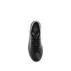 Black Calf Leather Bos Taurus Sneakers
