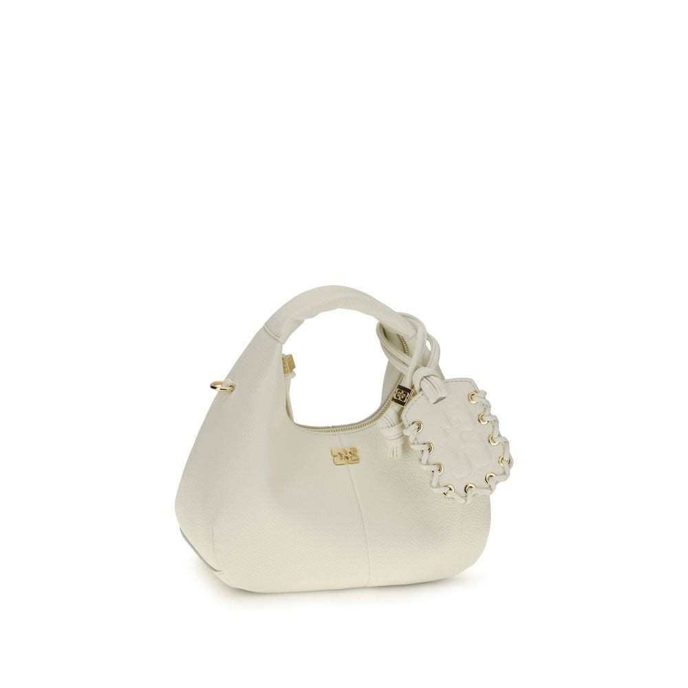 White Recycled Polyester Shoulder Bag