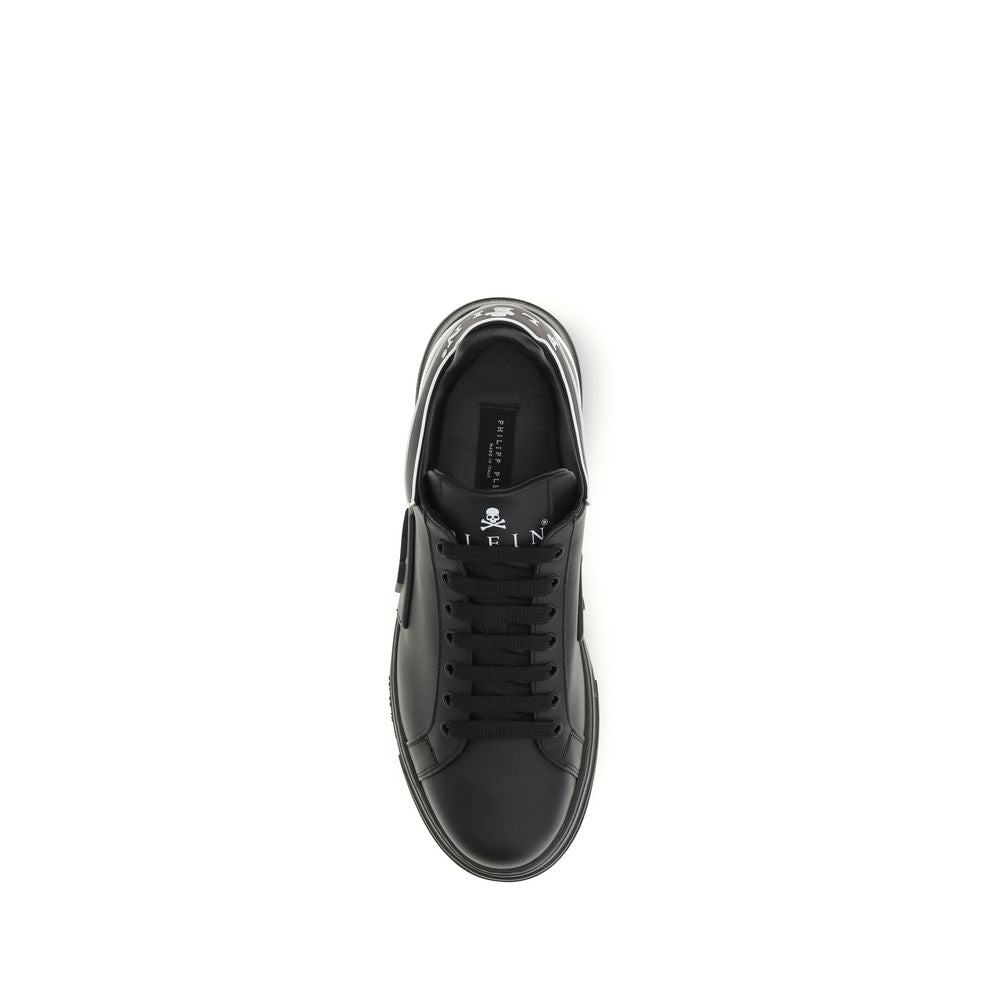 Black Calf Leather Bos Taurus Low Top Sneakers