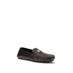 Black Calf Leather Bos Taurus Slip-On Loafers